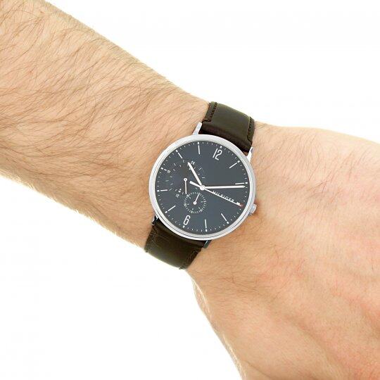 Tommy Hilfiger Cooper Blue Dial Brown Leather Strap Watch for Men - 1791508 Buy Now By Tommy Hilfiger