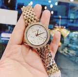 Michael Kors Darci White Dial Gold Steel Strap Watch for Women - MK3727 Buy Now By Michael Kors