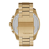 Diesel Mega Chief Chronograph Gold Dial Gold Steel Strap Watch For Men - DZ4360 Buy Now By Diesel