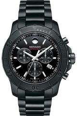 Movado Series 800 Chronograph Black Dial Black Steel Strap Watch For Men - 2600119 Buy Now By Movado