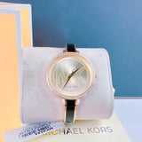 Michael Kors Jaryn Quartz Gold Dial Black Steel Strap Watch For Women - MK4544 Buy Now By Michael Kors
