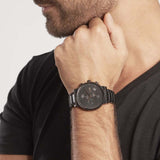 Shop Hugo Boss Integrity Black Dial Black Steel Strap Watch for Men - 1513780 in USA