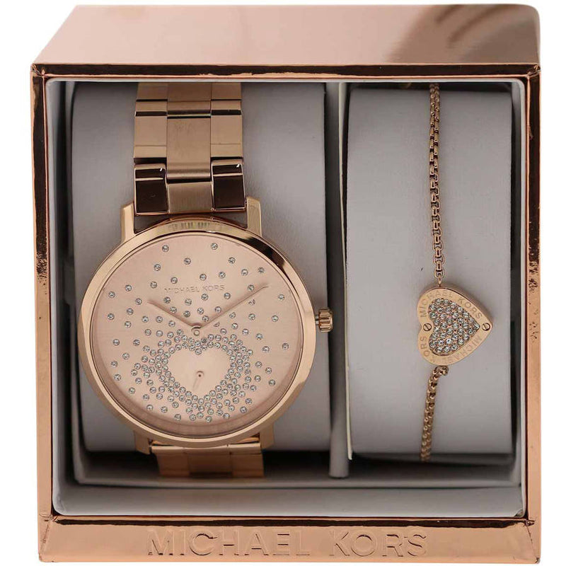 Michael Kors Jaryn Rose Gold Dial Rose Gold Steel Strap Watch for Women - MK3621 Buy Now By Michael Kors