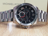 Michael Kors Brecken Chronograph Quartz Black Dial Silver Steel Strap Watch For Men - MK8438 Buy Now By Michael Kors