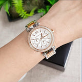 Michael Kors Parker White Dial Two Tone Steel Strap Watch for Women - MK6055 Buy Now By Michael Kors