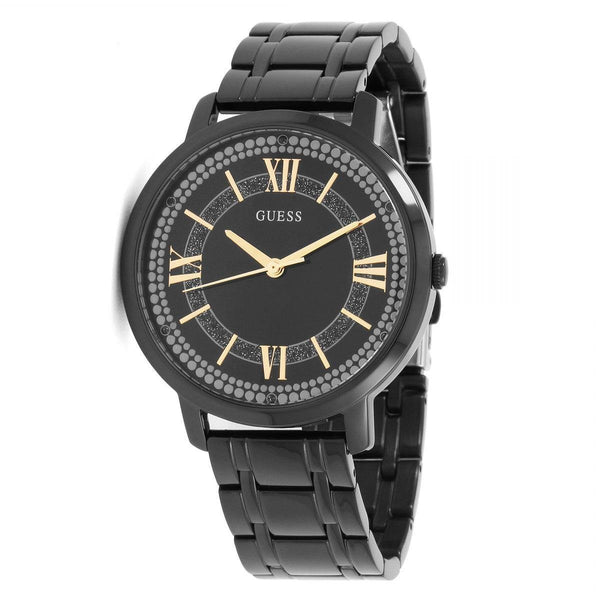 Shop Guess Montauk Black Tone Stainless Steel Watch For Women - W0933L4 in USA