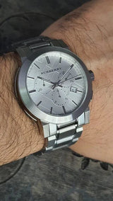 Burberry The City White Dial Silver Steel Strap Watch for Men - BU9750 Buy Now By Burberry