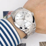 Tissot Gentleman Powermatic 80 Silicium Silver Dial Silver Steel Strap Watch For Men - T127.407.11.031.00 Buy Now By Tissot