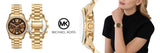 Michael Kors Lexington Chronograph Brown Dial Gold Steel Strap Watch For Women - MK7276 Buy Now By Michael Kors