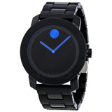 Shop Movado Bold TR90 Black Dial Black Steel Strap Watch for Men - 3600099 in USA