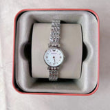 Emporio Armani Gianni White Dial Silver Steel Strap Watch For Women - AR1763 Buy Now By Emporio Armani