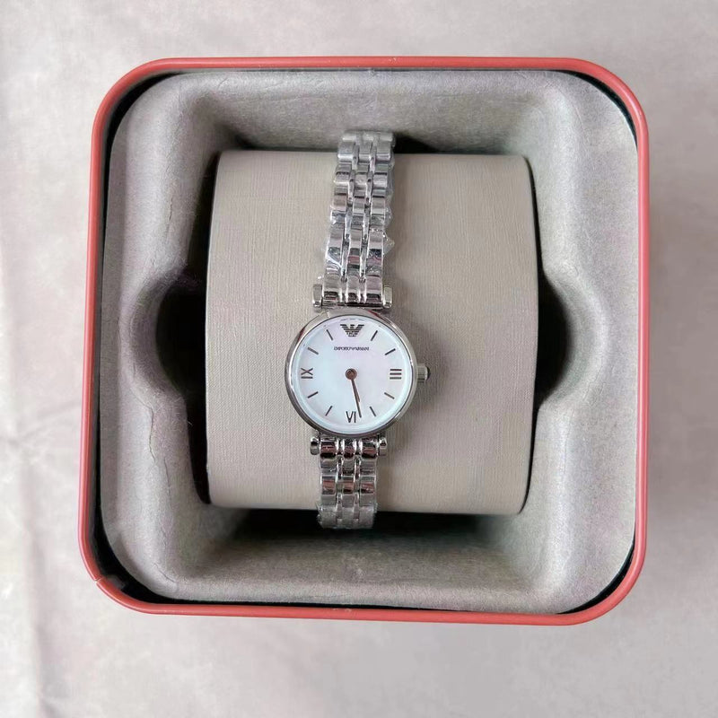 Emporio Armani Gianni White Dial Silver Steel Strap Watch For Women - AR1763 Buy Now By Emporio Armani
