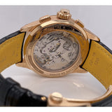Breitling Premier B15 Datora 42 Black Dial Black Leather Strap Watch for Men - RB1510251B1P1