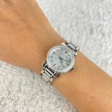 Burberry The City Diamonds Silver Dial Silver Steel Strap Watch for Women - BU9220 Buy Now By Burberry