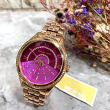 Michael Kors Lauryn Pink Dial Rose Gold Steel Strap Watch for Women - MK3722 Buy Now By Michael Kors