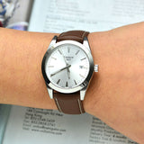 Tissot Gentleman Silver Dial Brown Leather Strap Watch For Men - T127.410.16.031.00 Buy Now By Tissot