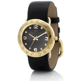 Marc Jacobs Amy Black Dial Black Leather Strap Watch for Women - MBM1154 Buy Now By Marc Jacobs