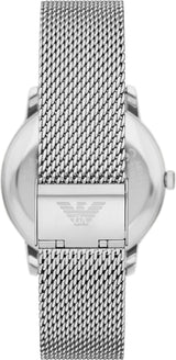 Emporio Armani Minimalist Quartz Blue Dial Silver Steel Strap Watch For Men - AR11571 Buy Now By Emporio Armani