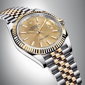 Shop Rolex Datejust 41 Oyster Gold Dial Two Tone Oystersteel & Yellow Gold Jubilee Bracelet Watch for Men - M126333-0010 in USA