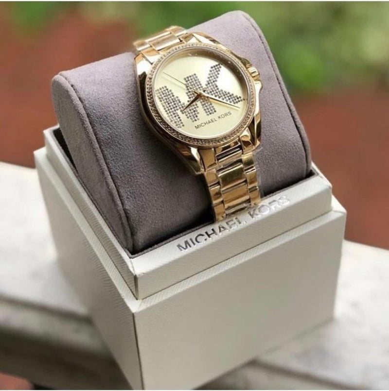 Michael Kors Bradshaw Quartz Gold Dial Gold Steel Strap Watch For Women - MK6555 Buy Now By Michael Kors