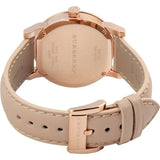 Burberry The City Beige Dial Beige Leather Strap Watch for Women - BU9207 Buy Now By Burberry