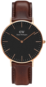 Daniel Wellington Petite St Mawes Black Dial Brown Leather Strap Watch For Women - DW00100169 Buy Now By Daniel Wellington