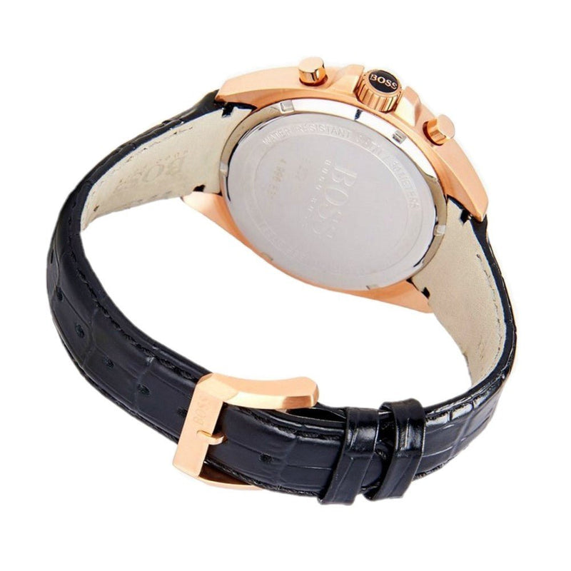 Hugo Boss Driver Black Dial Black Leather Strap Watch for Men - 1513092 Buy Now By Hugo Boss