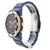 Shop Guess Jolt Analog Blue Dial Blue Steel Strap Watch for Men - W0377G4 in USA
