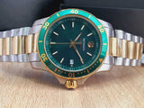 Movado Series 800 Green Dial Two Tone Steel Strap Watch for Men - 2600147 Buy Now By Movado