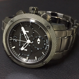 Shop Burberry Endurance Chronograph Quartz Black Dial Black Steel Strap Watch For Men - BU9801 in USA
