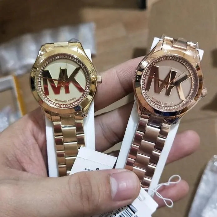 Michael Kors Slim Runway Gold Dial Gold Steel Strap Watch for Women - MK3477 Buy Now By Michael Kors