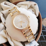 Michael Kors Gabbi Crystals Gold Dial Gold Steel Strap Watch For Women - MK3985 Buy Now By Michael Kors
