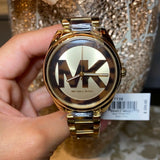Michael Kors Janelle Three-Hand Gold Dial Two Tone Steel Strap Watch For Women - MK7136 Buy Now By Michael Kors