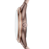 Michael Kors Lauryn Rose Gold Dial Brown Steel Strap Watch for Women - MK3757 Buy Now By Michael Kors