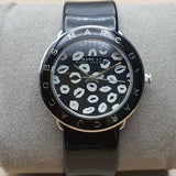 Marc Jacobs Amy Black Dial Black Leather Strap Watch for Women - MBM1163 Buy Now By Marc Jacobs
