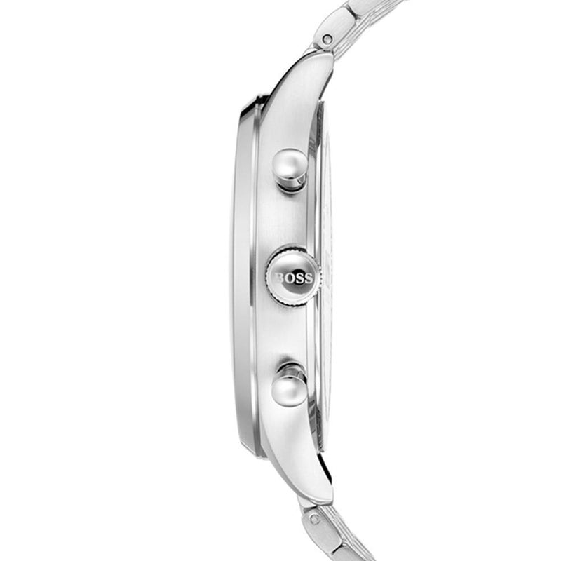 Shop Hugo Boss Companion Blue Dial Silver Steel Strap Watch for Men - 1513653 in USA