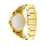 Guess Siren Diamonds Silver Dial Gold Steel Strap Watch for Women - W0442L2 Buy Now By Guess