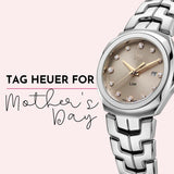 Shop Tag Heuer Link Quartz Brown Dial Silver Steel Strap Watch for Women - WBC131E.BA0649 in USA