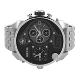 Diesel Mr Daddy 1.0 Black Dial Stainless Steel Stainless Watch For Men - DZ7221 Buy Now By Diesel