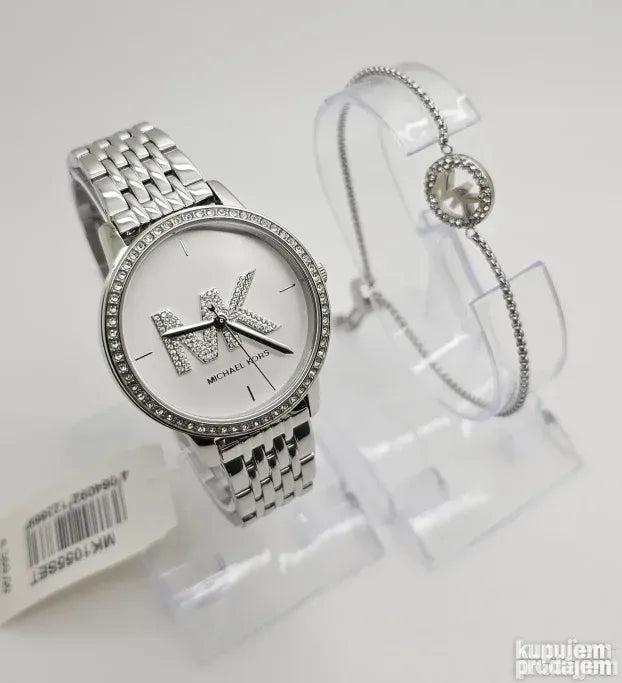 Michael Kors Melissa Quartz Silver Dial Silver Steel Strap Watch for Women - MK4370 Buy Now By Michael Kors