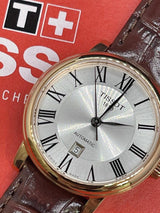 Tissot T Classic Carson Premium White Dial Brown Leather Strap Watch for Women - T122.207.36.033.00 Buy Now By Tissot
