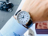 Citizen Eco Drive Silver Dial Black Leather Strap Watch For Men - AO9000-06B Buy Now By Citizen