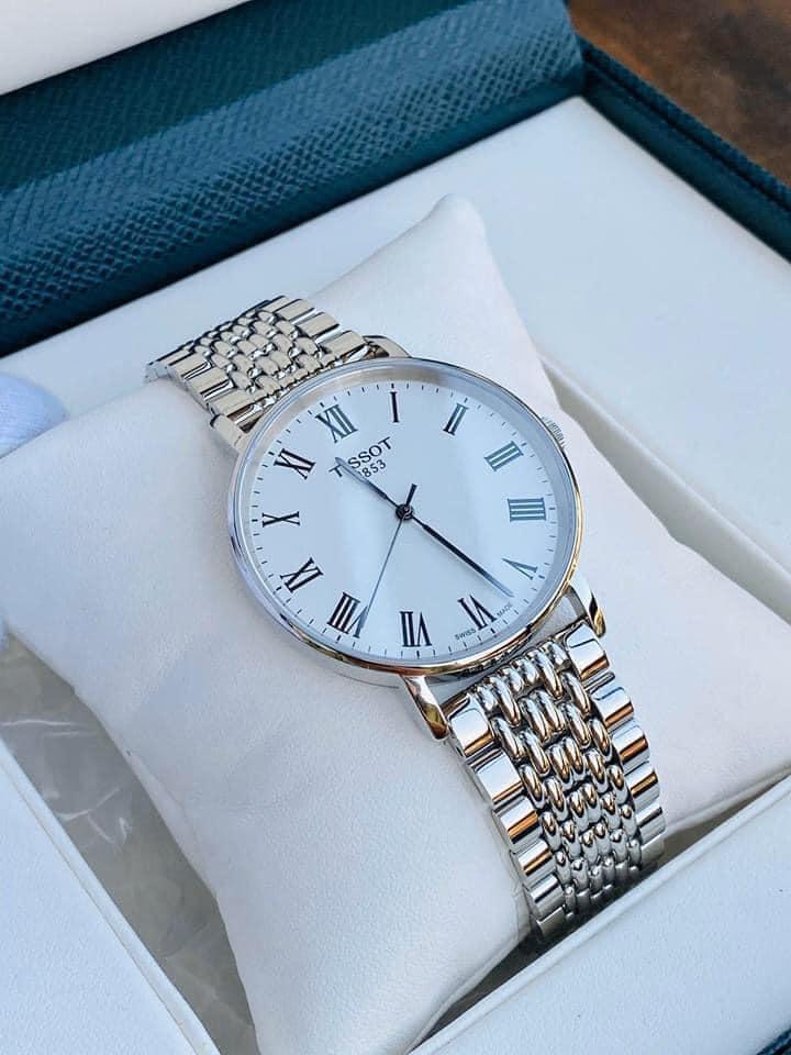 Tissot T Classic Everytime White Dial Silver Mesh Bracelet Watch For Men - T109.410.11.033.00 Buy Now By Tissot