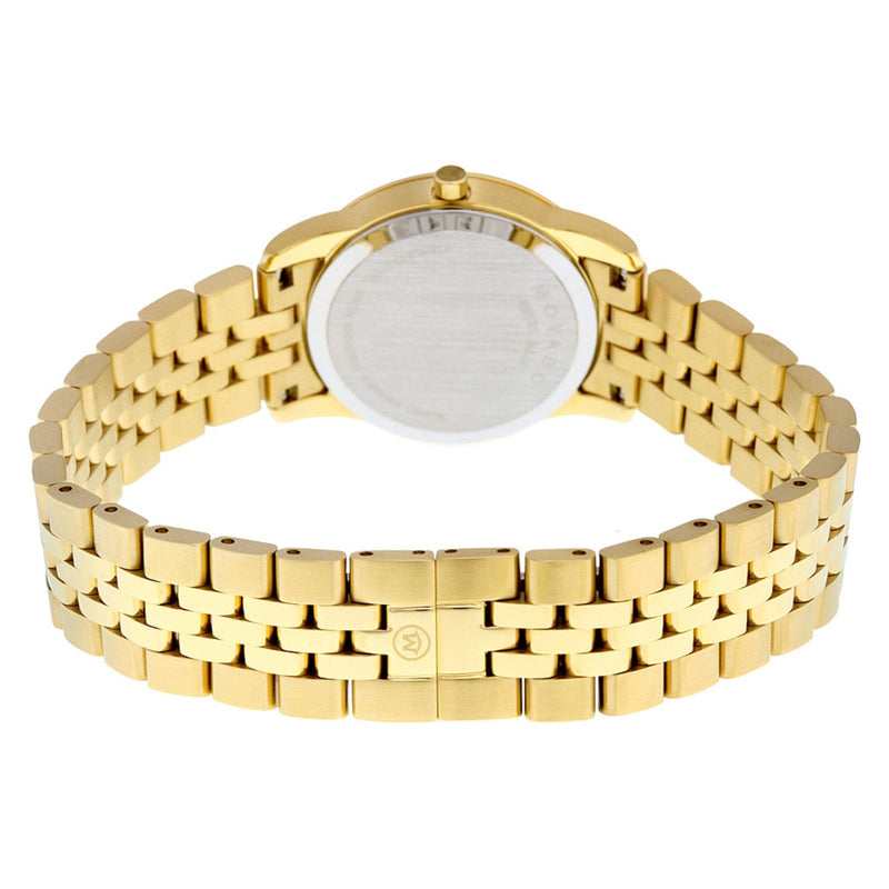 Movado Museum Classic Diamonds Mother of Pearl Dial Gold Steel Strap Watch For Women - 0606998 Buy Now By Movado
