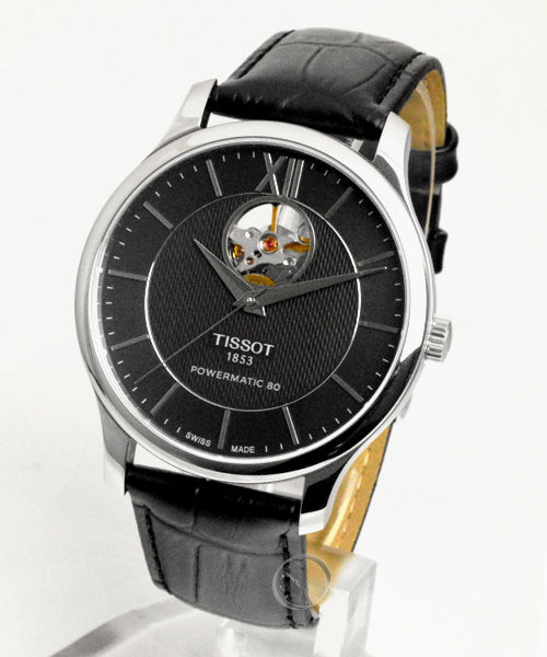 Tissot Tradition Powermatic 80 Open Heart Automatic Watch For Men - T063.907.16.058.00 Buy Now By Tissot