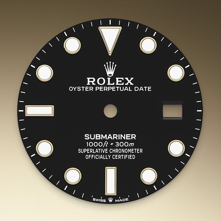 Shop Rolex Submariner Date 41 Oyster Black Dial Two Tone Oystersteel & Yellow Gold Strap Watch for Men - M126613LN-0002 in USA