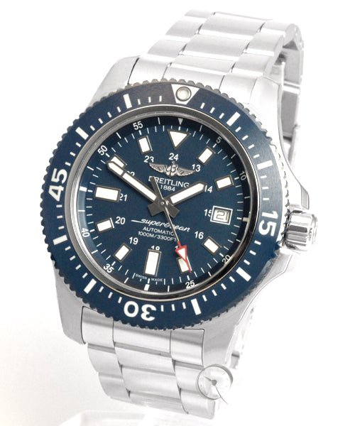 Shop Breitling Superocean II Special Mariner Blue Ceramic Bezel 44mm Mens Watch - Y1739316/C959 in USA