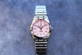 Breitling Chronomat 32 Diamonds Pink Dial Silver Steel Strap Watch for Women - A77310101K1A1 Buy Now By Breitling