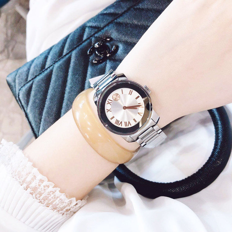 Shop Movado Bold Silver Dial Silver Steel Strap Watch for Women - 3600244 in USA