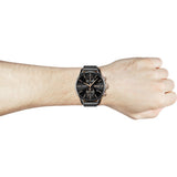 Hugo Boss Associate Chronograph Black Dial Black Mesh Bracelet Watch for Men - 1513811